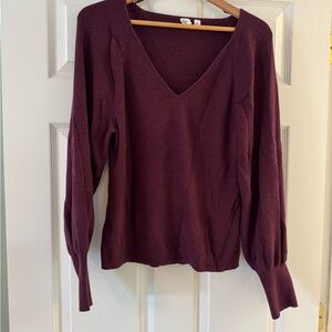 GAP Deep Burgundy Knit Sweater